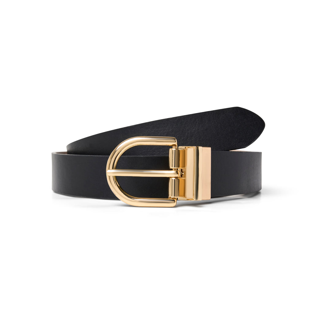 INES - BLACK/REVERSIBLE CREAM