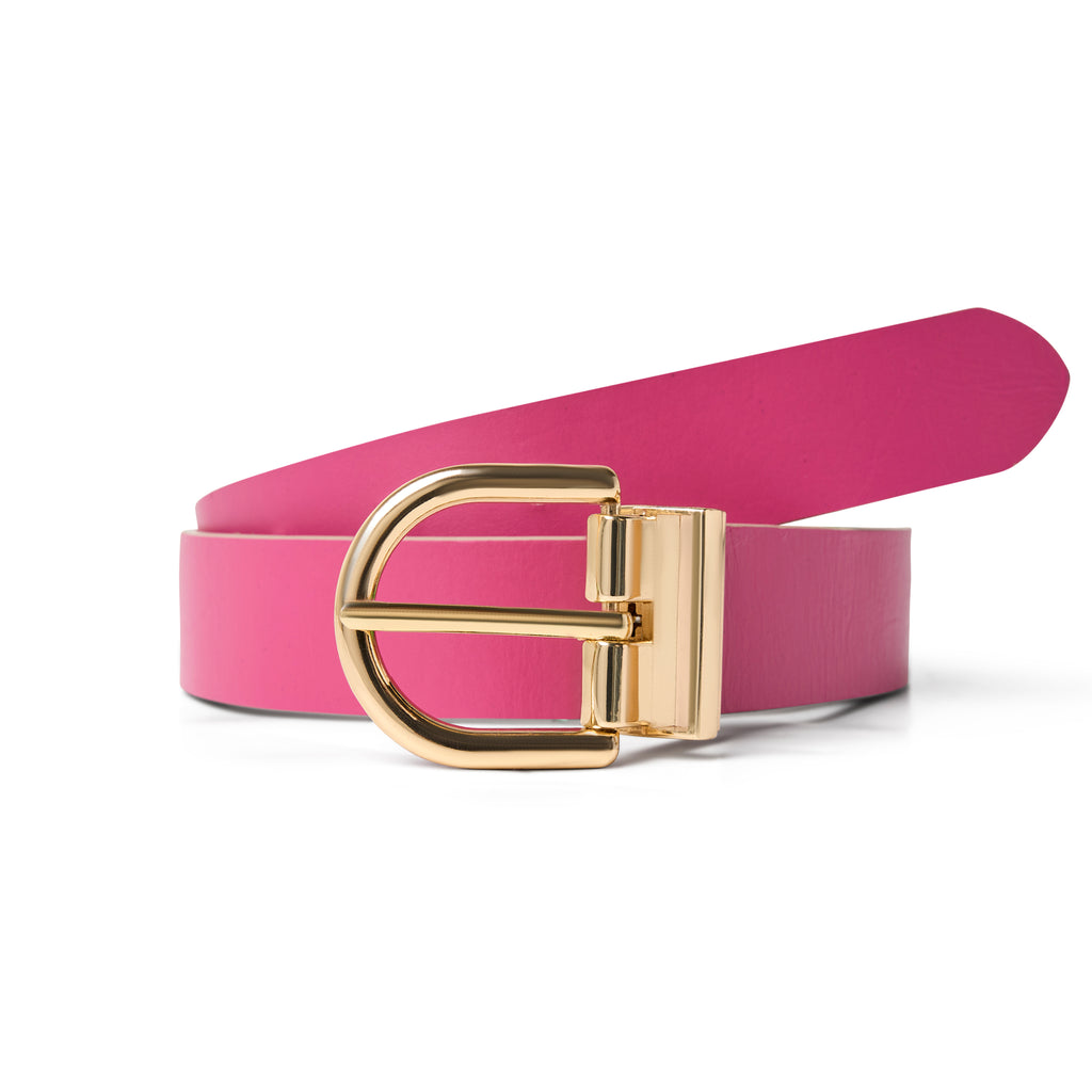 INES - CAMEL/REVERSIBLE FUSCHIA